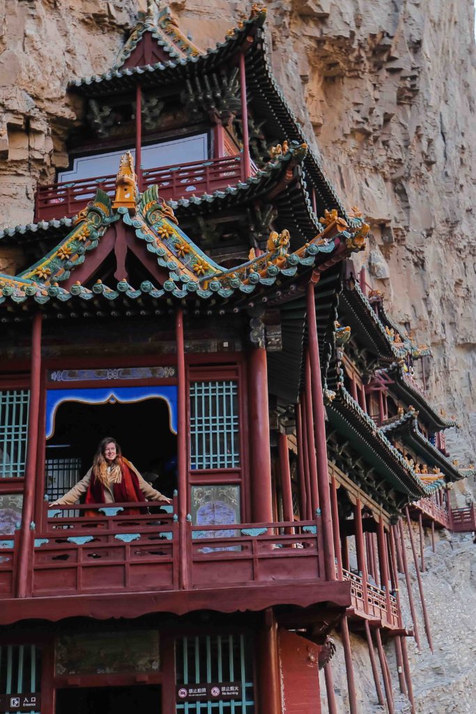 temple suspendu Xuankong chine