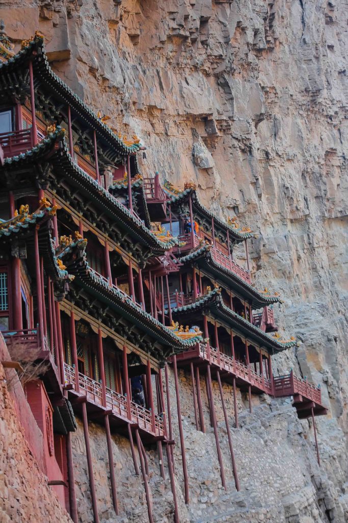 temple suspendu Xuankong chine