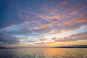 lever de soleil lac léman