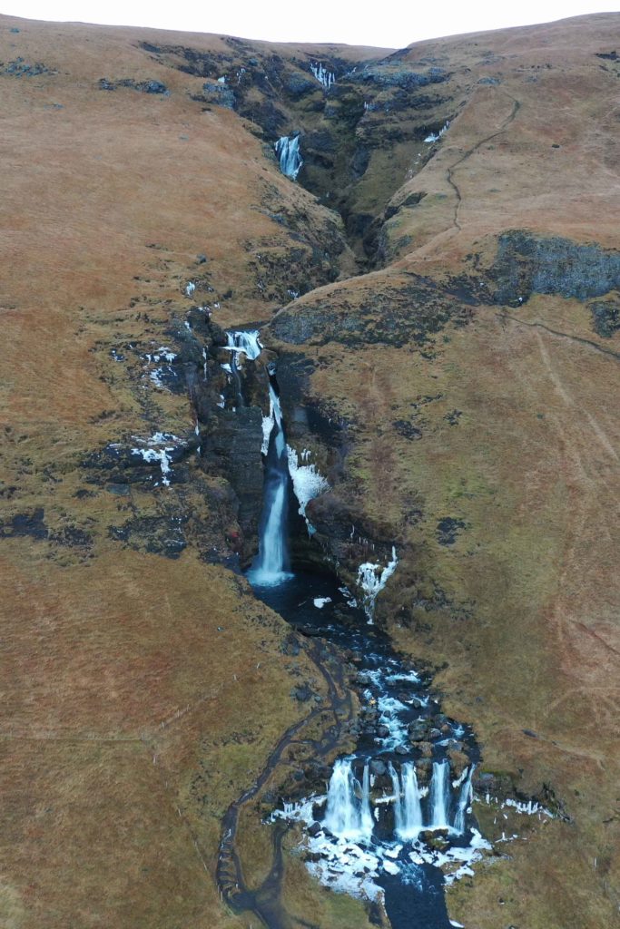 road-trip en Islande - Gluggafoss cascade