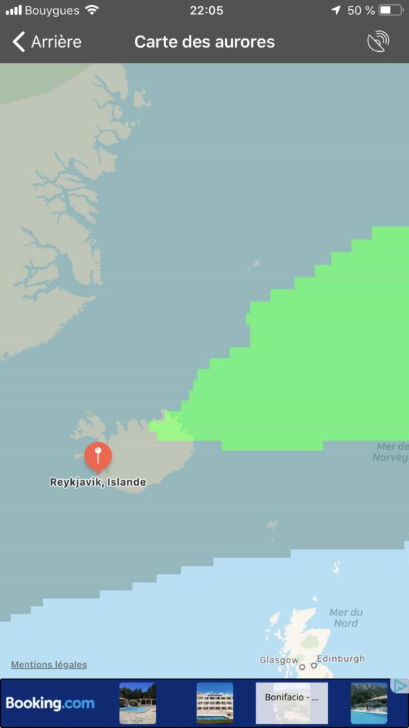 aurores boreales islande