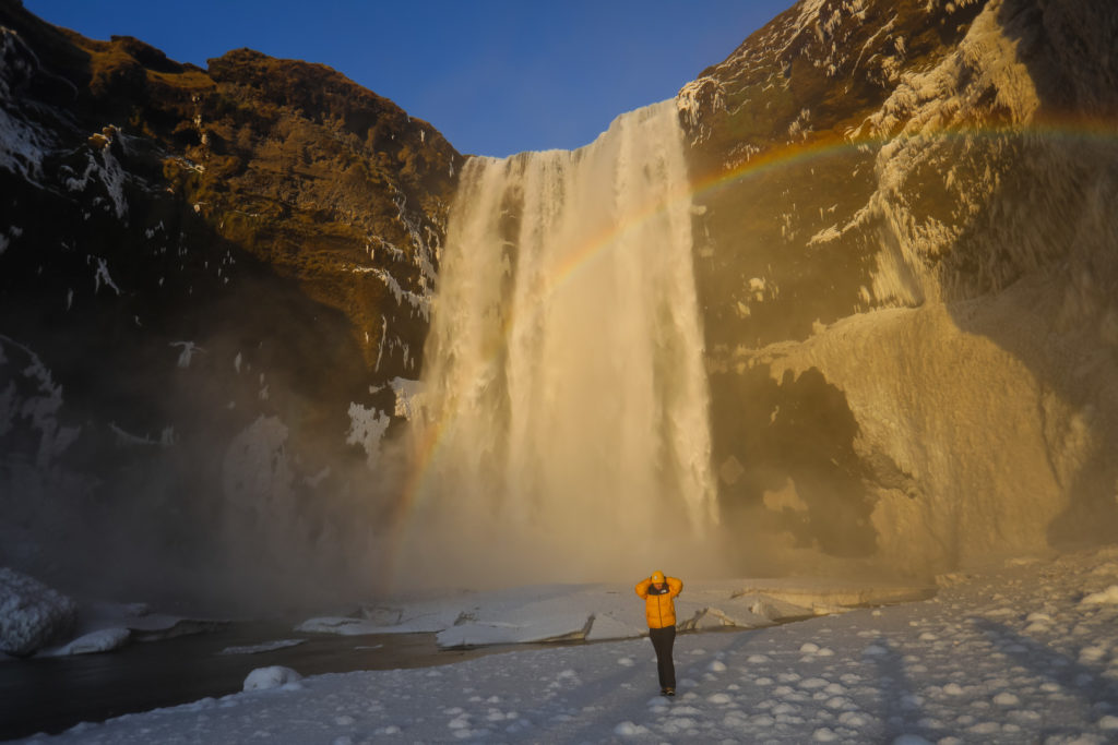 road-trip en Islande skogafoss cascade