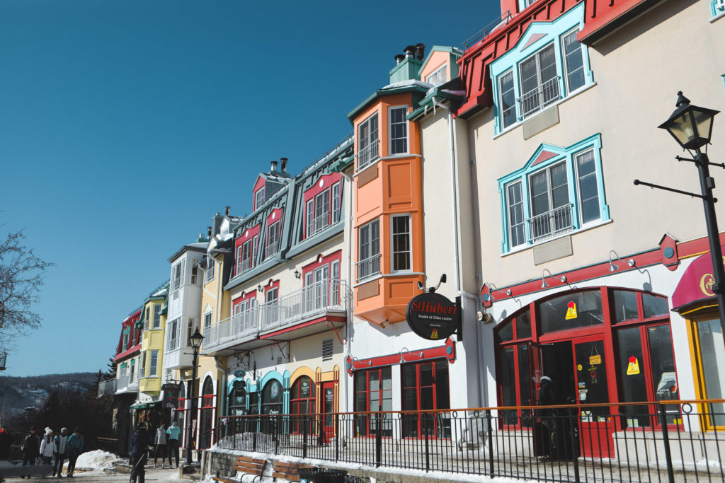 Boutiques dans la station du Mont Tremblant