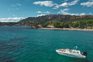 esterel agay plage de la baumette en bateau