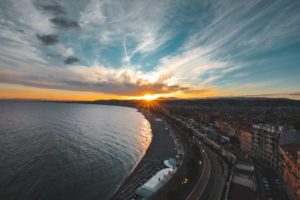 coucher de soleil nice