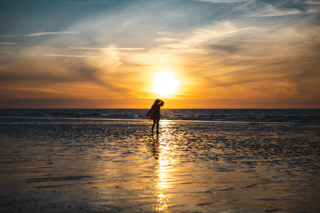 coucher de soleil cabourg