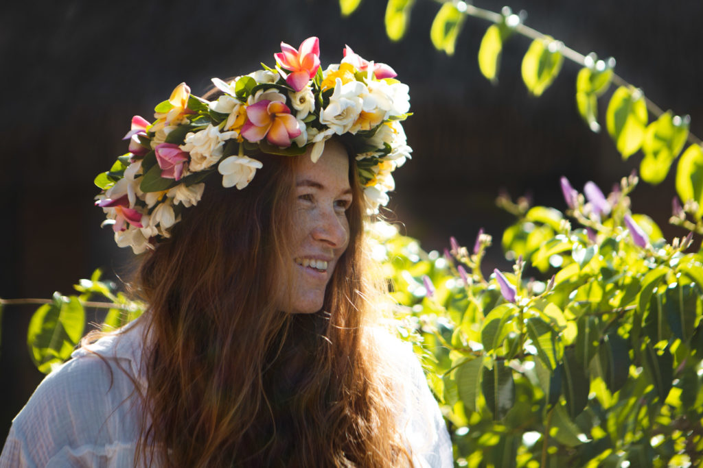 couronne de fleurs huahine