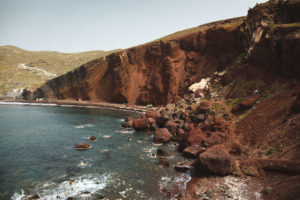 red beach santorin
