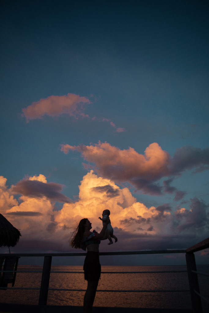 voyager avec un bébé tahiti