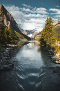 Lac Louise rocheuses canadienne
