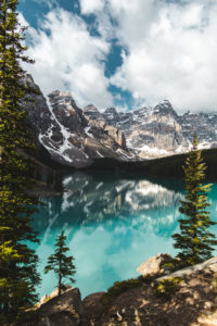 Lac Moraine rocheuses canadienne