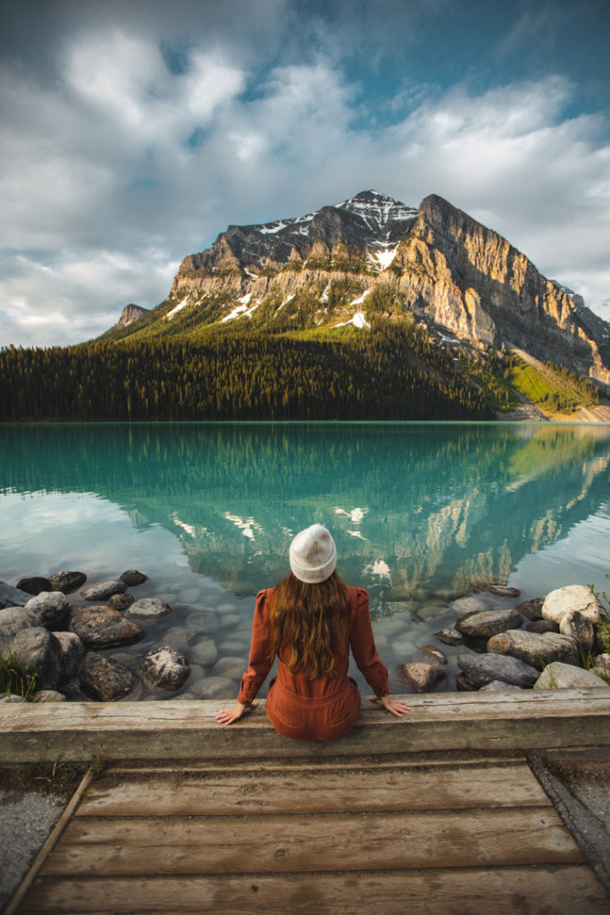 Lac Louise rocheuses canadienne