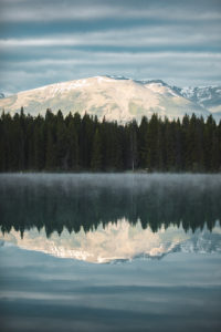 Lac Annette rocheuses canadiennes