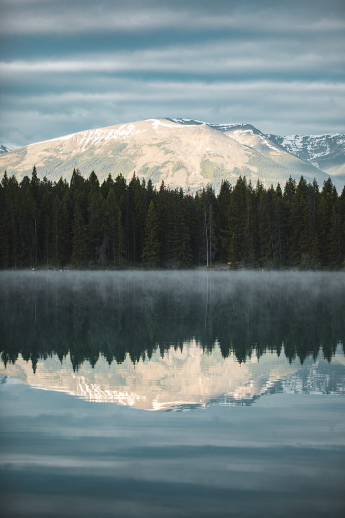 Lac Annette rocheuses canadiennes