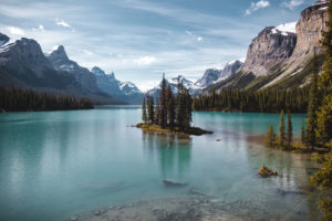 Maligne lake spirit island jasper