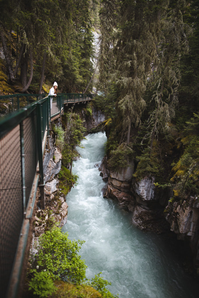 johnson falls canyon banff