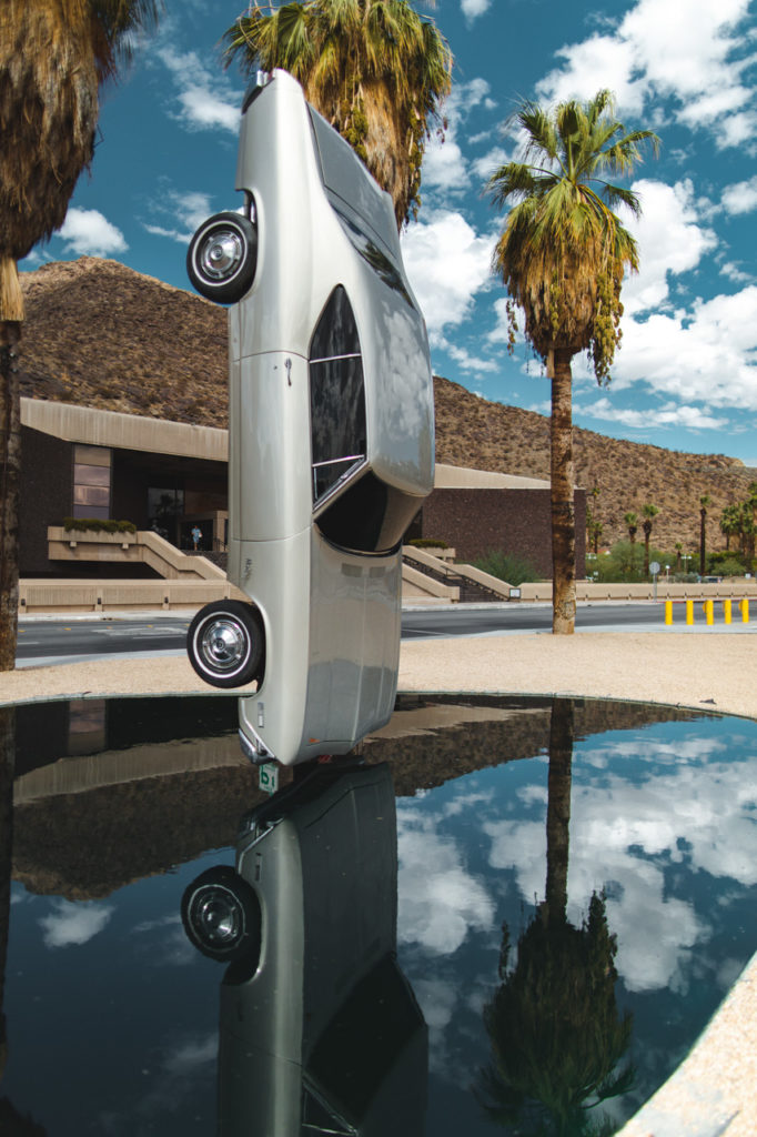 voiture a l'envers palm springs