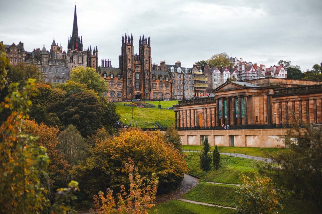 Princes street park edimbourg