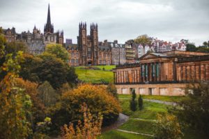 Princes street park edimbourg