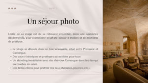 Stage photo Onmetlesvoiles
