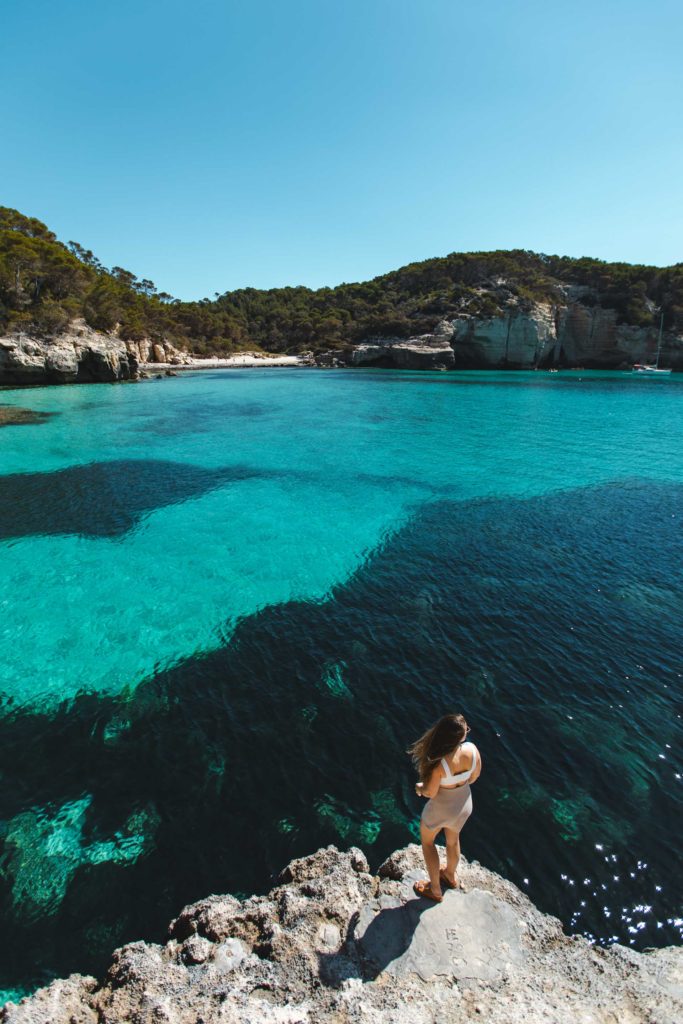 cala mitjana minorque