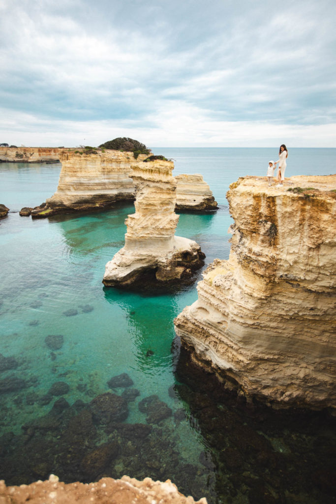 Faraglioni di Sant'Andrea pouilles plages