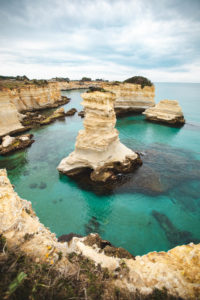 Faraglioni di Sant'Andrea pouilles plages
