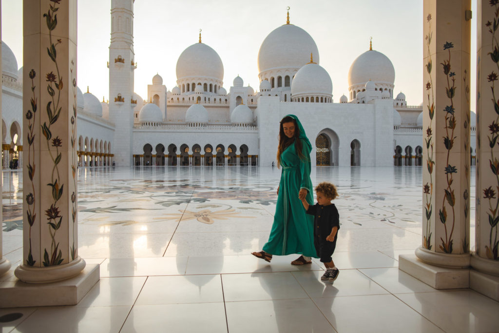 Abu Dhabi ou partir en famille en octobre mosquée
