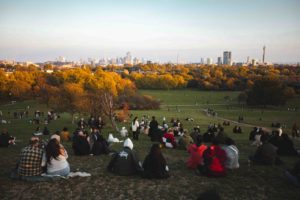 Primrose Hill Londres sunset