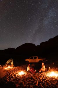 nuit camping wadi rum petra jordanie