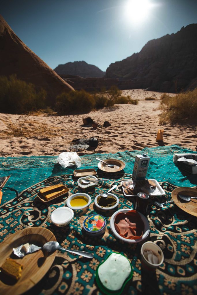nuit camping wadi rum petra jordanie