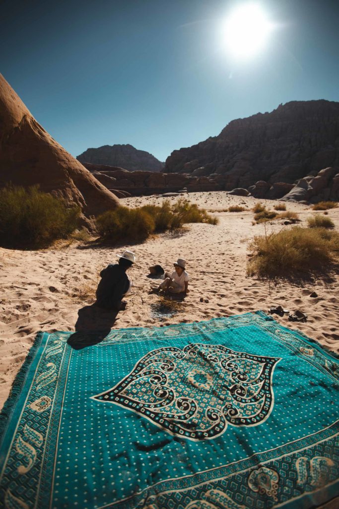 nuit camping wadi rum petra jordanie