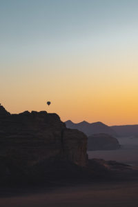 montgolfiere wadi rum jordanie