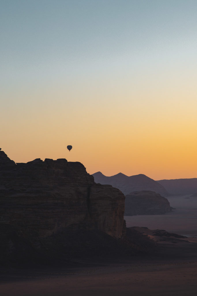 montgolfiere wadi rum jordanie