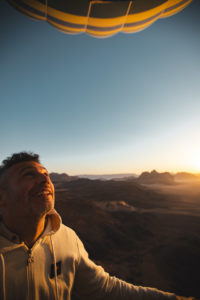 montgolfiere wadi rum jordanie