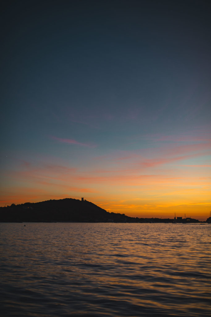 coucher de soleil catamaran ajaccio